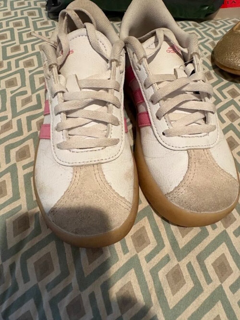 Girls Size 1 adidas Cloudfoam Vl Court 3.0